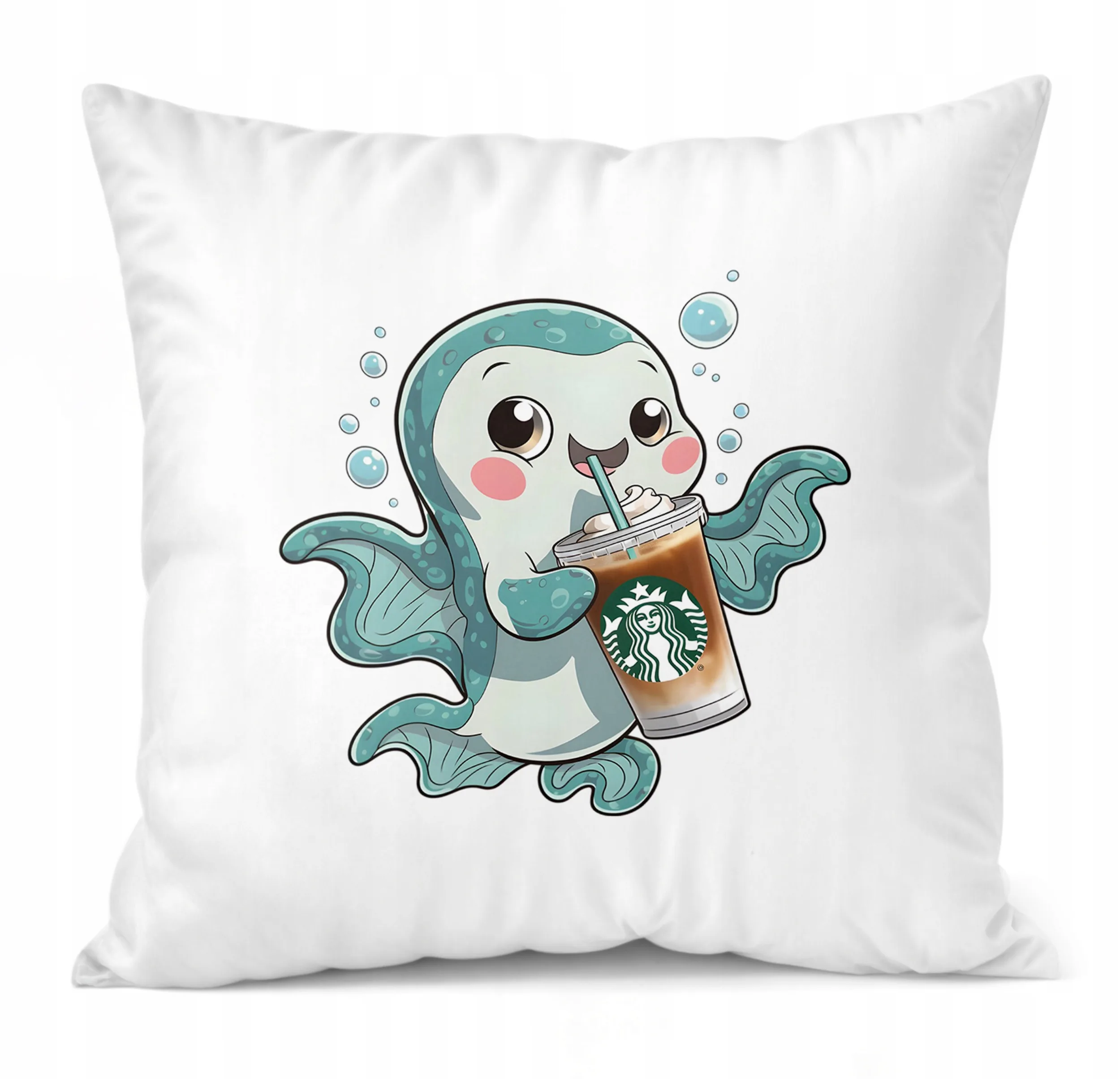 Poduszka 40×40 cm na prezent Aksolotl Axolotl Mine craft Różowy Trend HIT