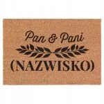Wycieraczka Personalizowana Pan i Pani kokosowa pod drzwi 60x40cm