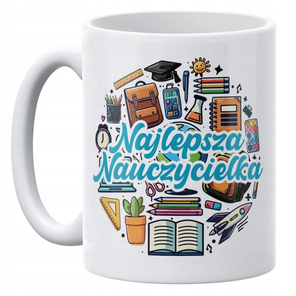 Kubek ceramiczny 330 ml Dzień Nauczyciela Najlepsza Nauczycielka Prezent