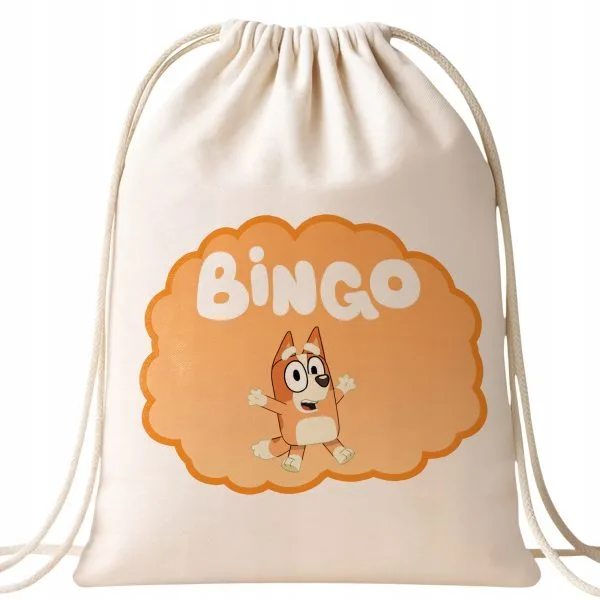 Plecak bawełniany Bluey Bingo Dla Fanów Bajki Prezent