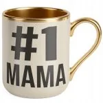 Kubek Premium Złoty Ecru Dzień Matki 1# MAMA Prezent Upominek Dla Mamy