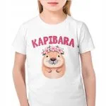 Koszulka biała dziecięca Kapibara Capybara Zwierzak