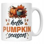 Kubek ceramiczny Jesienny Jesień Hello Pumpkin Dynia Prezent