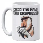 Kubek ceramiczny 330 ml Janusz Nosacz Kawa Zabawny Prezent