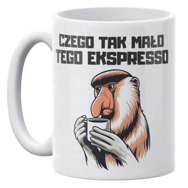 Kubek ceramiczny 330 ml Janusz Nosacz Kawa Zabawny Prezent