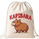 Plecak bawełniany Kapibara Capybara Zwierzak Prezent