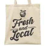 Torba bawełniana na zakupy FRESH & LOCAL Dla Miłośników Lokalnych Produktów