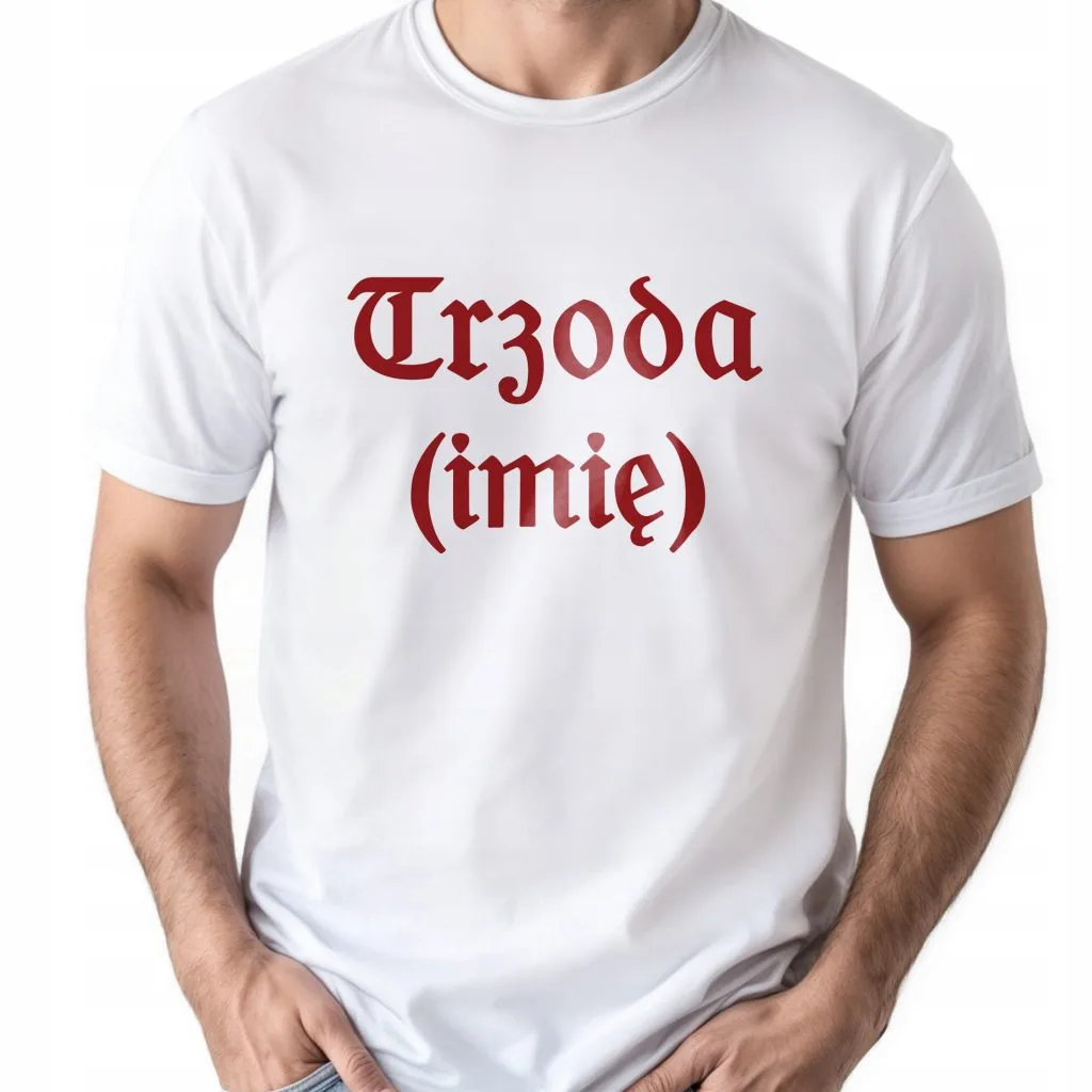 Koszulka biała męska 1670 Trzoda Imię Wieczór Kawalerski Serial r. 3XL