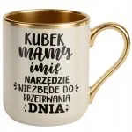 Kubek Premium Złoty Ecru Personalizowany Dzień Matki Dla Mamy