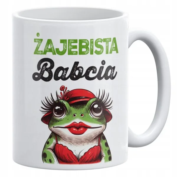 Kubek ceramiczny 330 ml Na Dzień Babci Prezent Upominek Żajebista Babcia