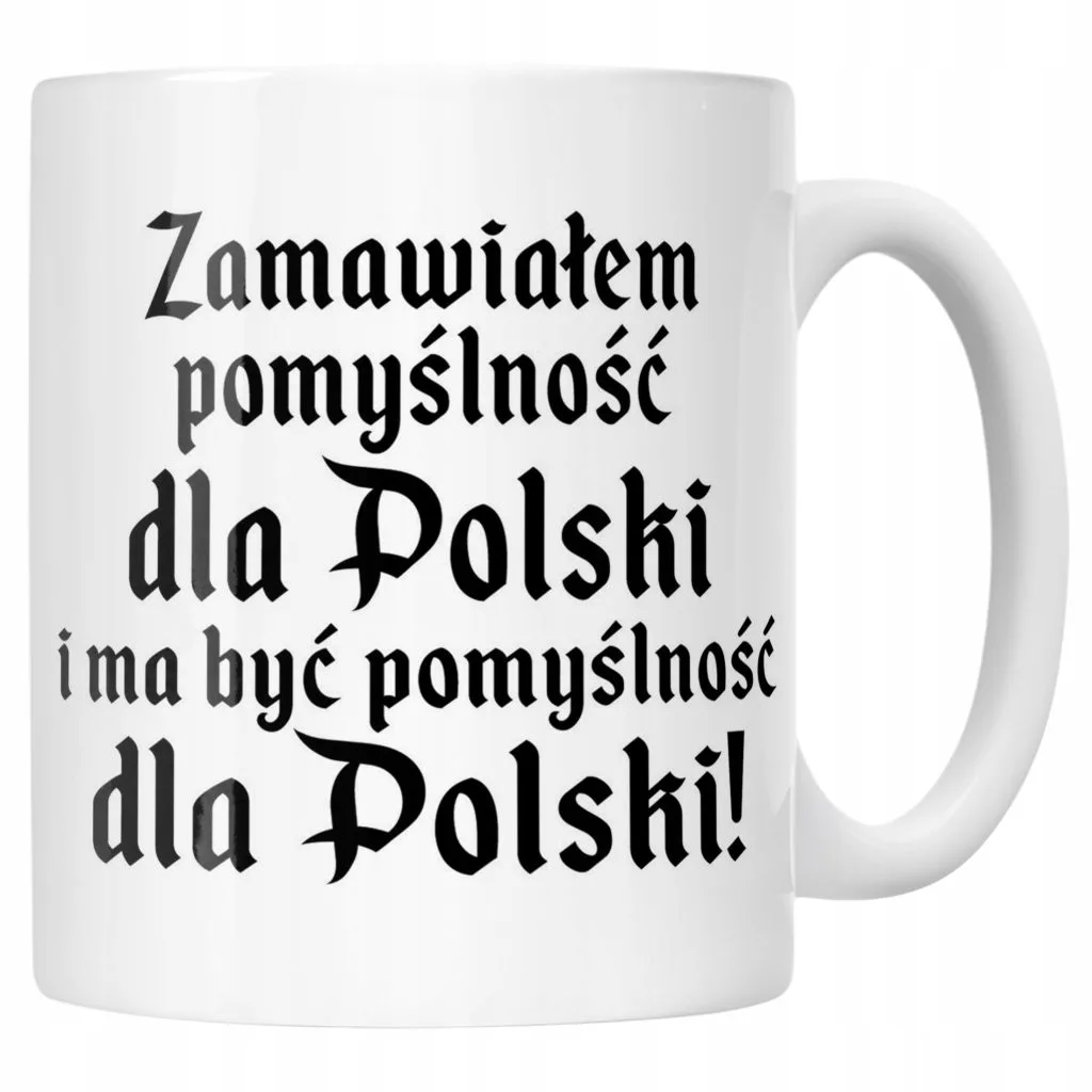 Kubek ceramiczny 1670 Zamawiałem Pomyślność Dla Polski Jakub Prezent