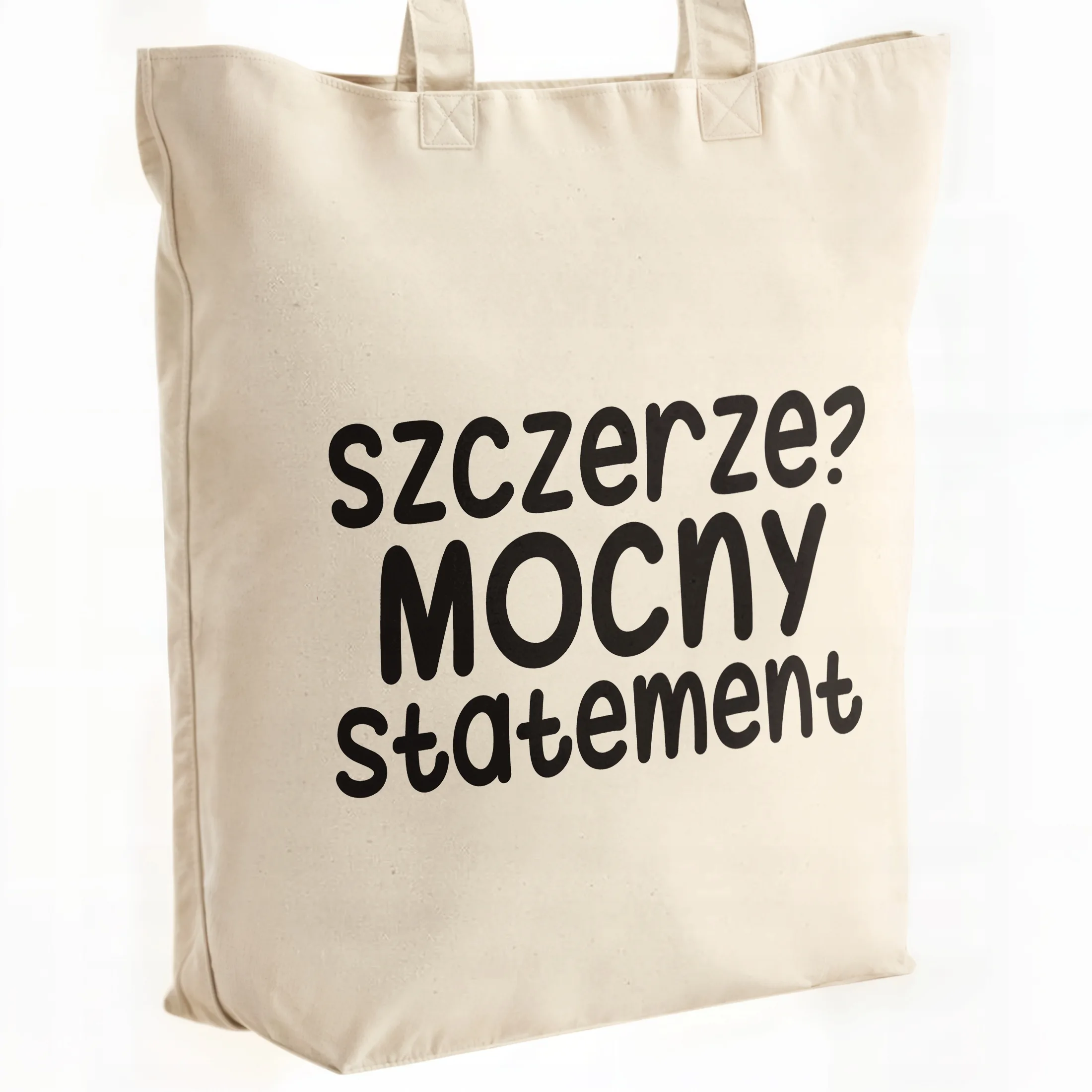 Torba bawełniana premium Szczerze Mocny Statement Zabawny Prezent