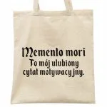 Torba bawełniana na zakupy 1670 Memento Mori Cytat Motywacyjny