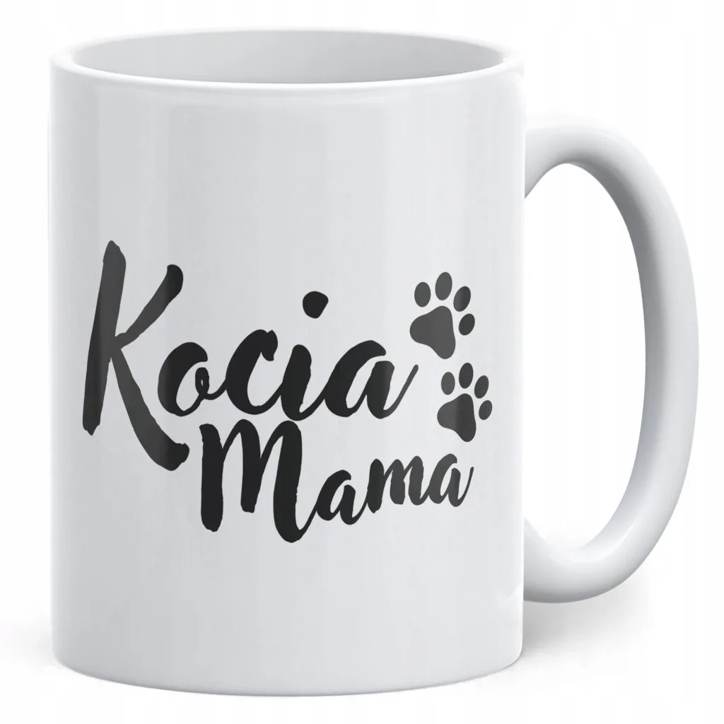 Kubek ceramiczny Kocia Mama Dla Posiadaczki Kota Prezent