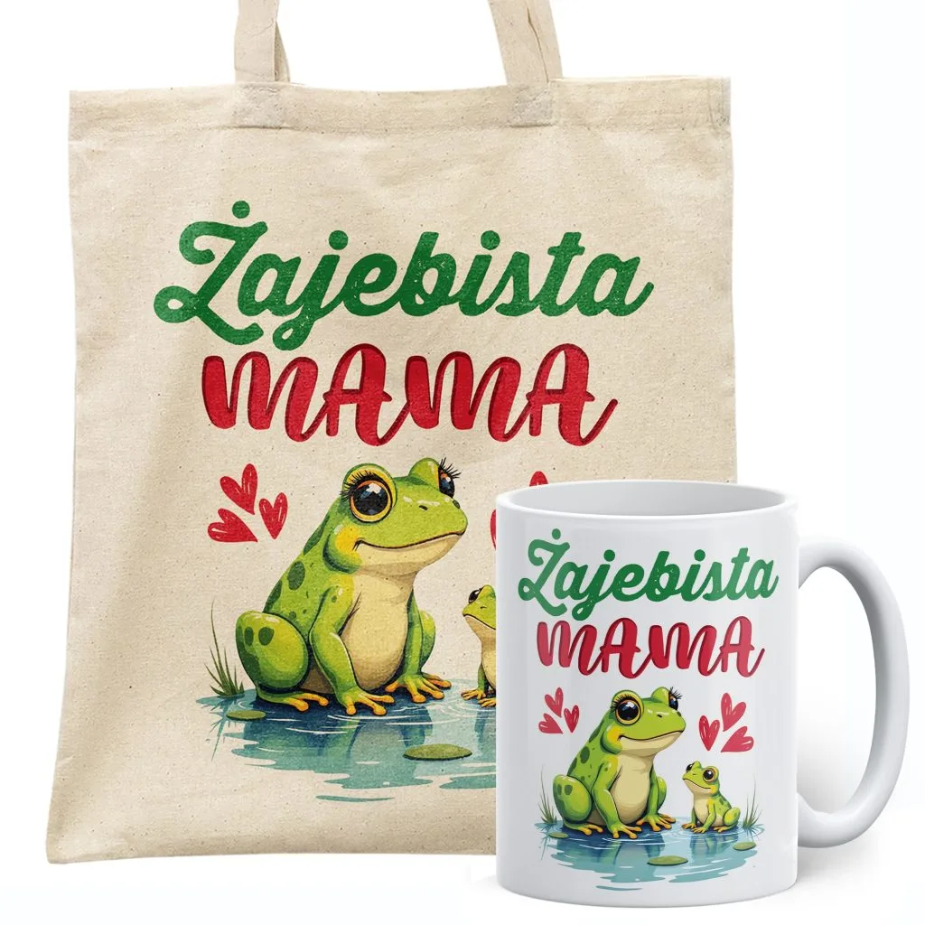 Zestaw Kubek + Torba Dzień Matki Dla Mamy Prezent Upominek