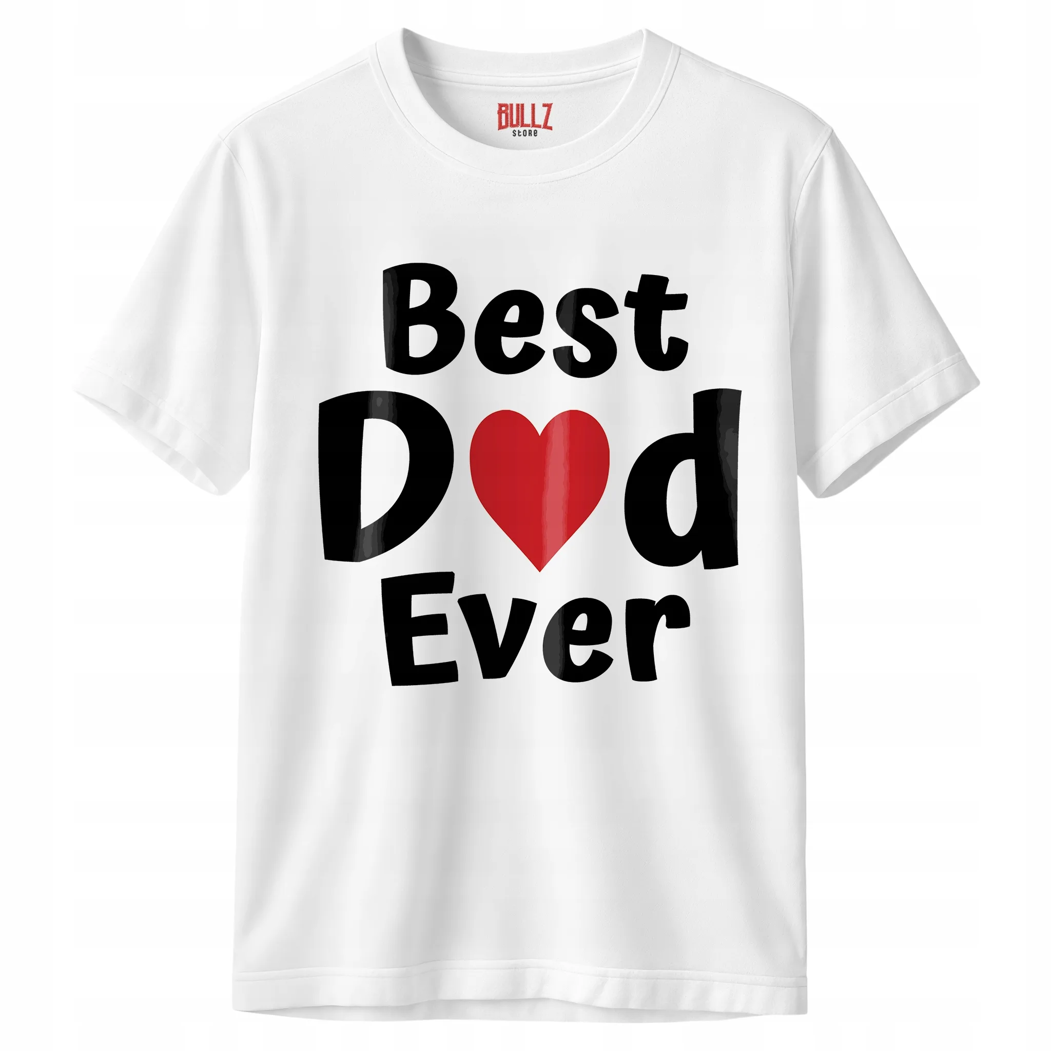 Koszulka biała męska Best Dad Ever Dzień Ojca Prezent