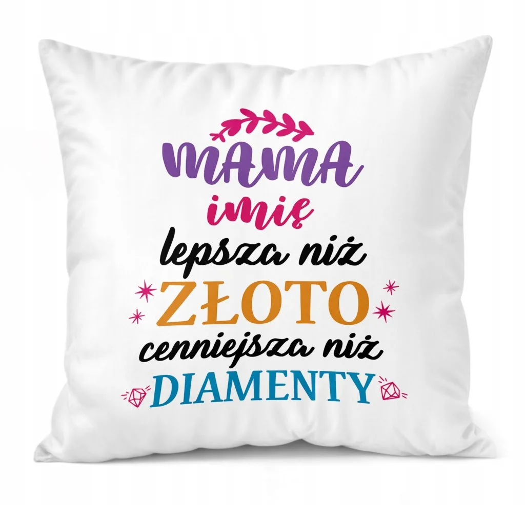 Poduszka 38x38cm Perosonalizowana Dzień Matki Dla Mamy Prezent Upominek