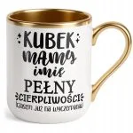 Kubek Premium Złoty Personalizowany Dzień Matki Dla Mamy Prezent Upominek