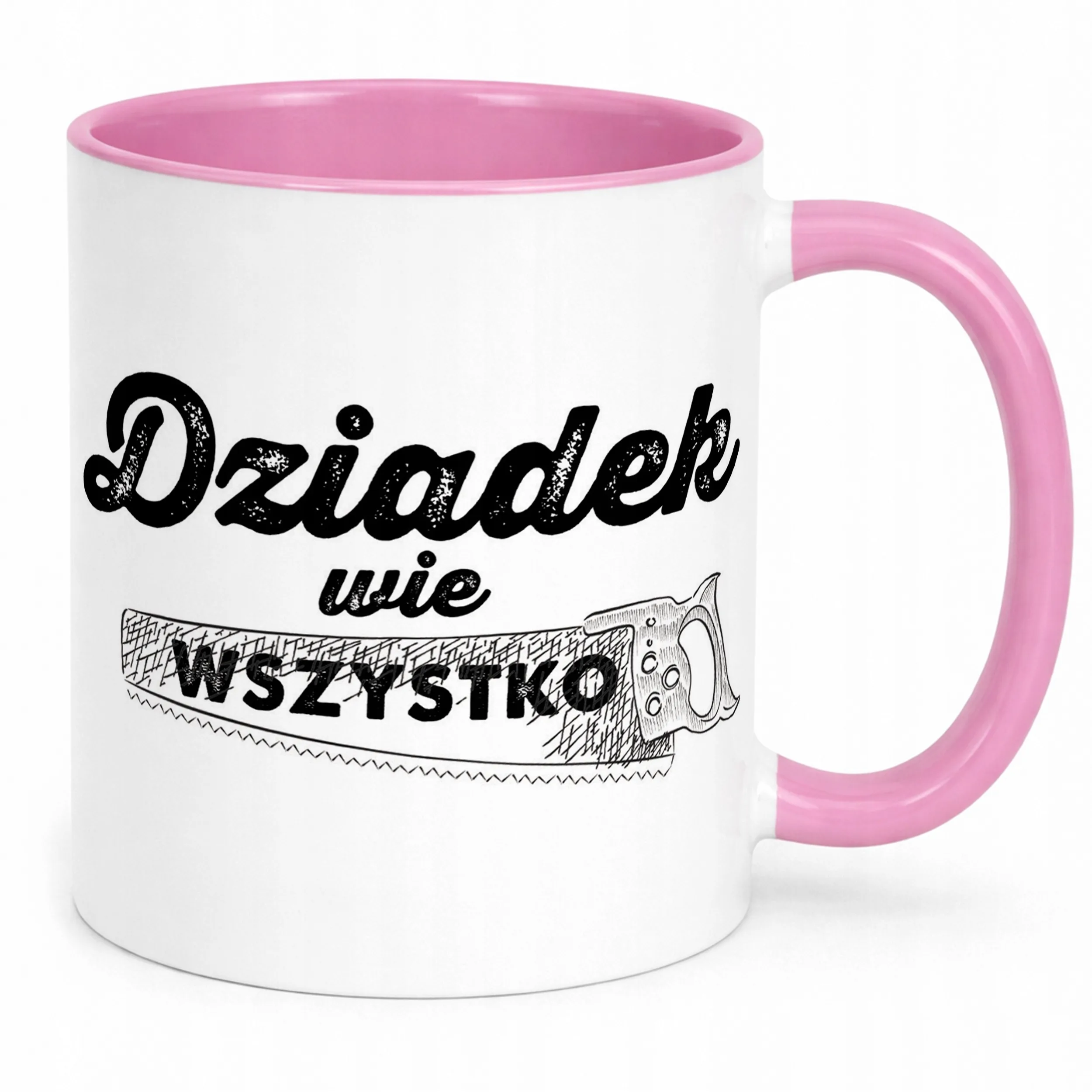 Kubek Różowy Dzień Dziadka Dla Dziadka Prezent Upominek