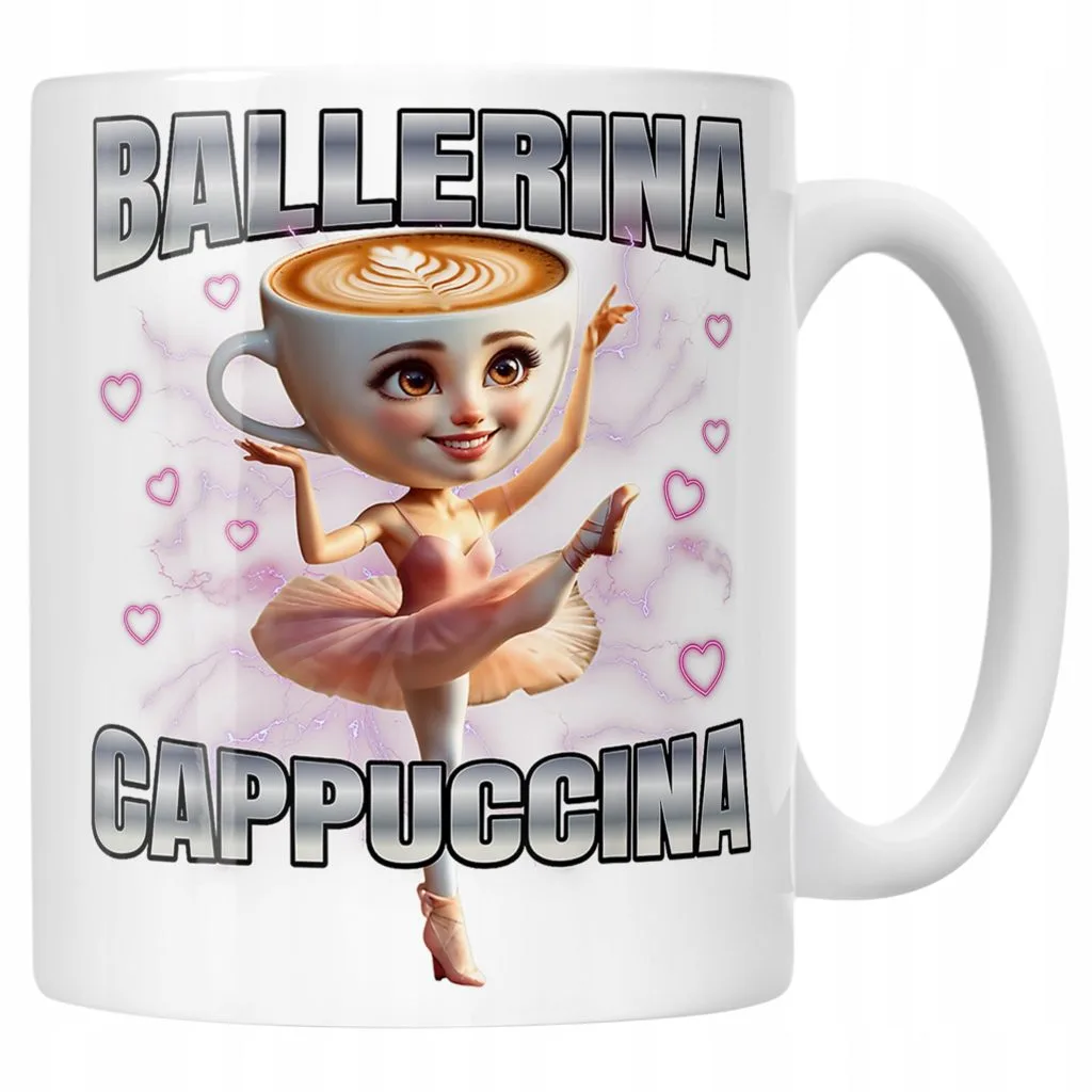 Kubek ceramiczny Ballerina Cappuccina viral tiktok mem