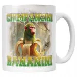 Kubek ceramiczny BRAINROT Chimpanzini Bananini Memy Zabawny TikTok Viral