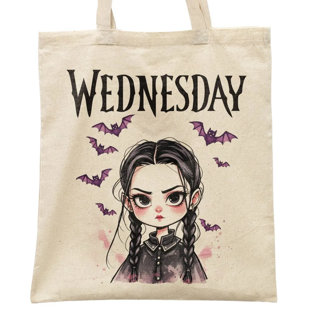 Torba bawełniana na zakupy Nevermore Wednesday Dla Fanów Serialu