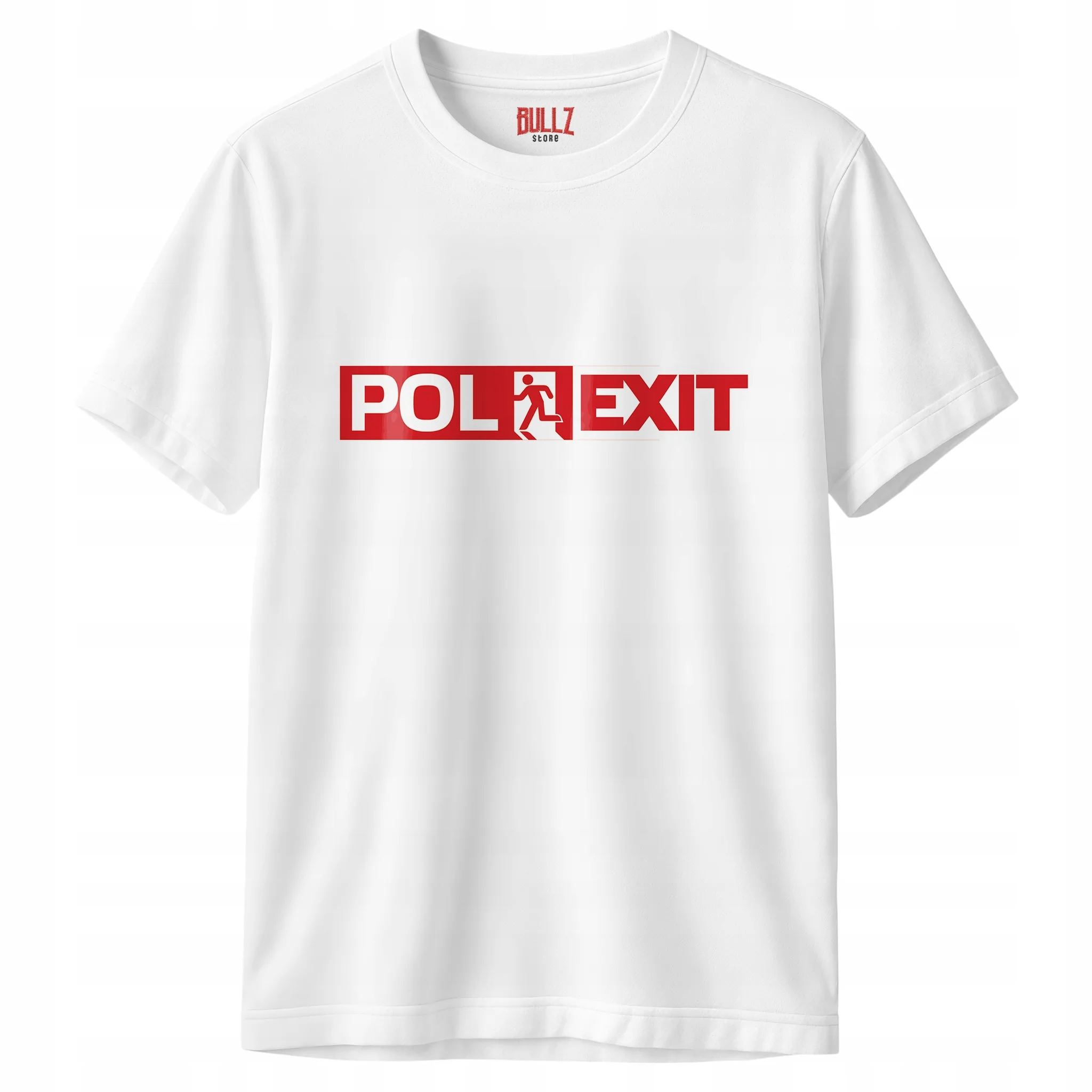 Koszulka biała męska Polexit Zabawny Prezent Upominek