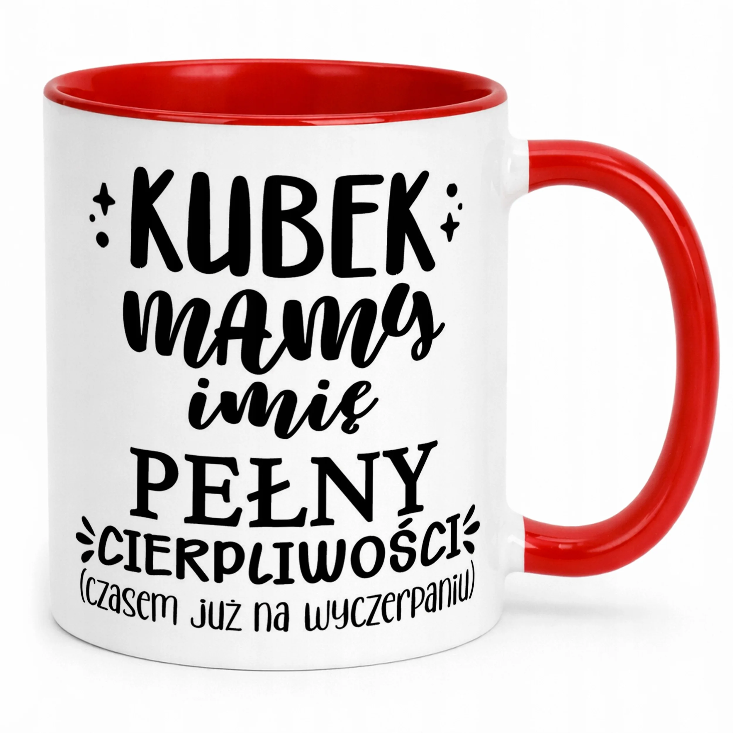 Kubek Czerwony Personalizowany Dzień Matki Dla Mamy Prezent Upominek