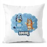 Poduszka 38×38 cm Bluey Pies dla Dzieci Personalizacja