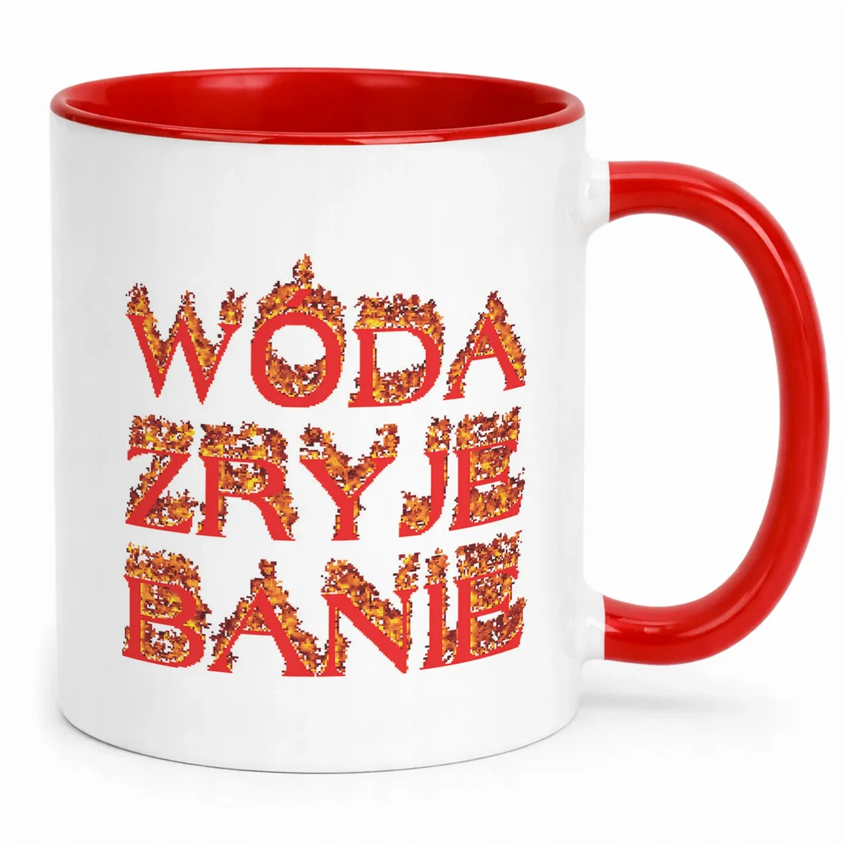 Kubek ceramiczny Wóda Zryje Banie Memy Zabawne Prezent