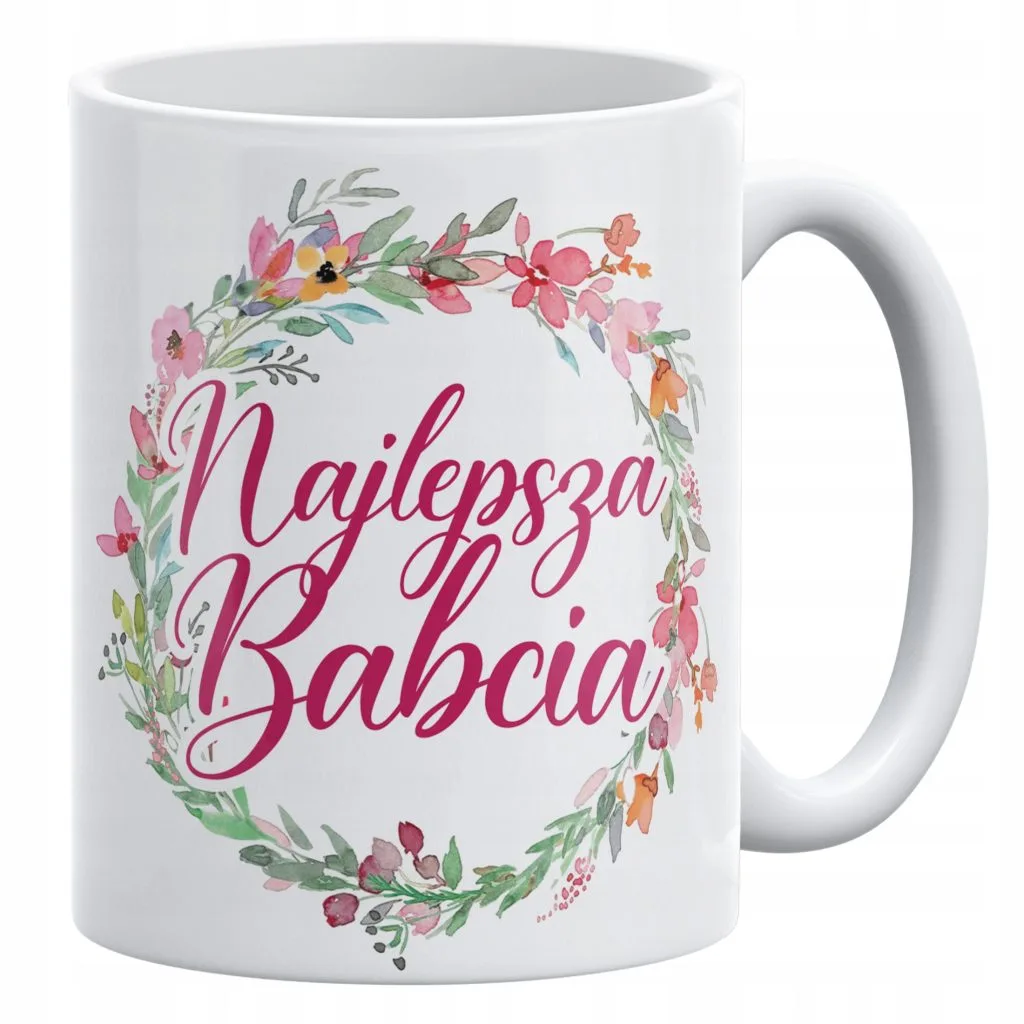 Kubek ceramiczny 330 ml Na Dzień Babci Prezent Upominek Najlepsza Babcia