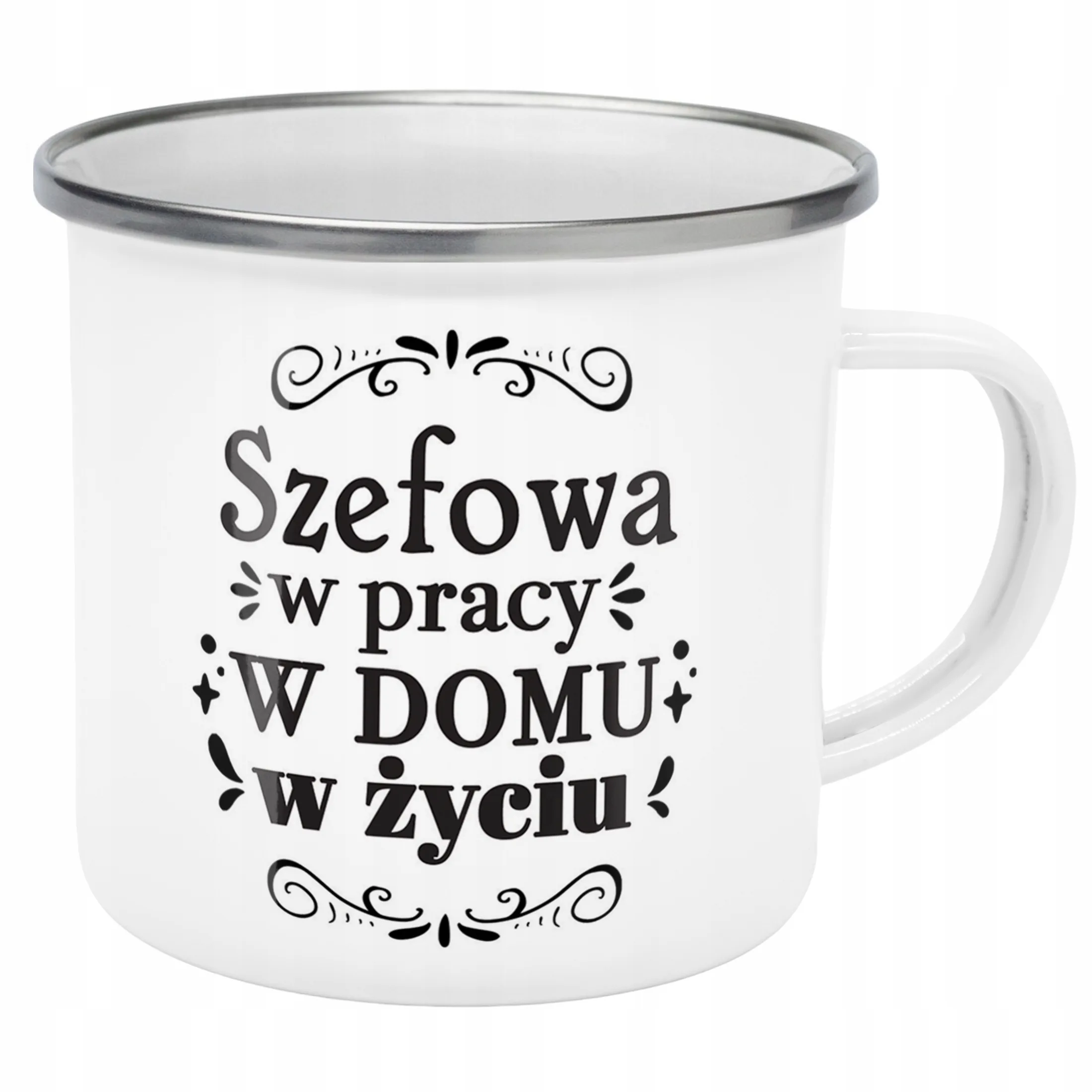 Emaliowany Kubek Garnuszek Dzień Kobiet Dla Kobiety Prezent Upominek