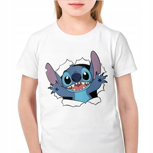 Koszulka biała dziecięca Stitch Lilo i Stich Dla Fanów
