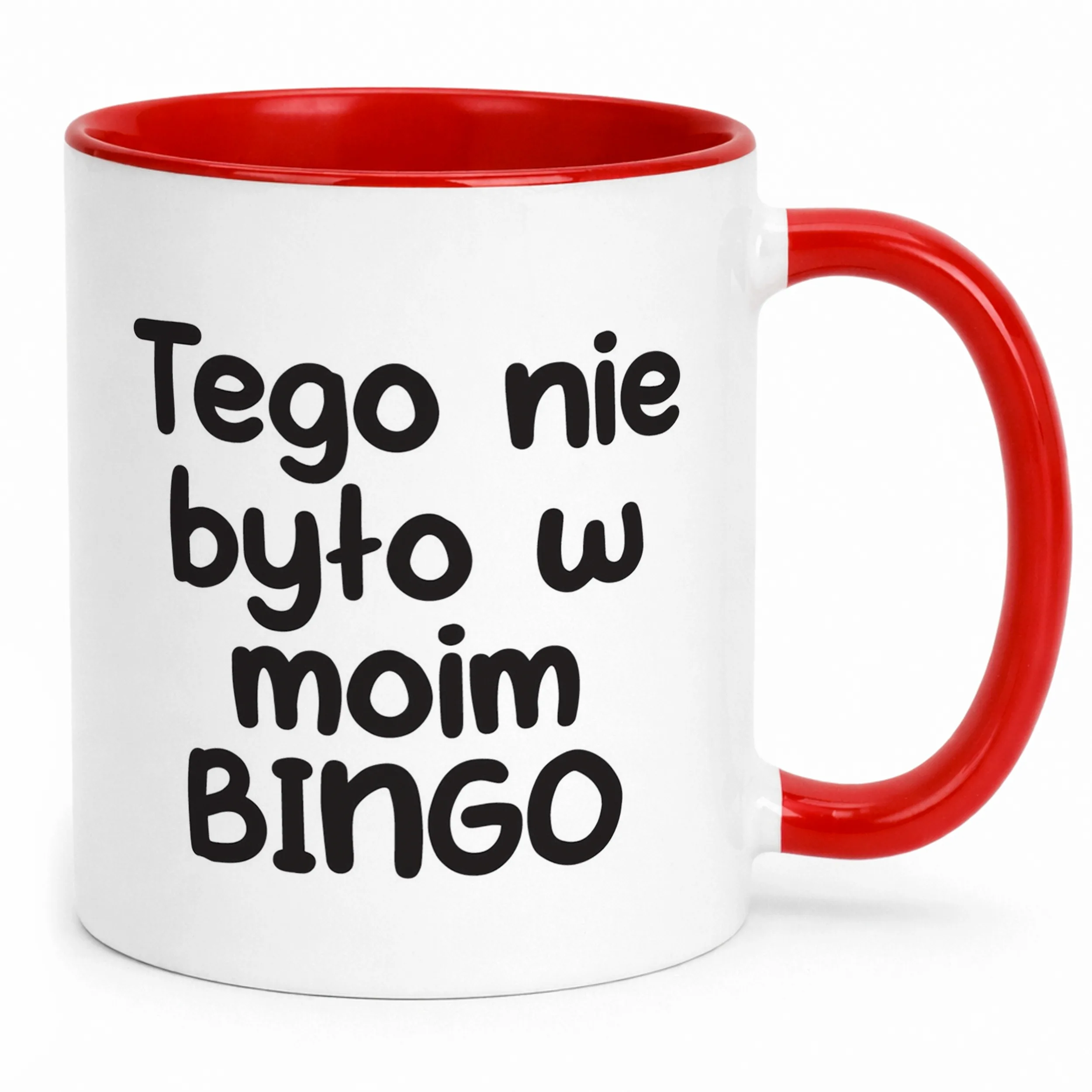 Kubek Czerwony Tego Nie Było W Moim Bingo Śmieszny Zabawny Prezent