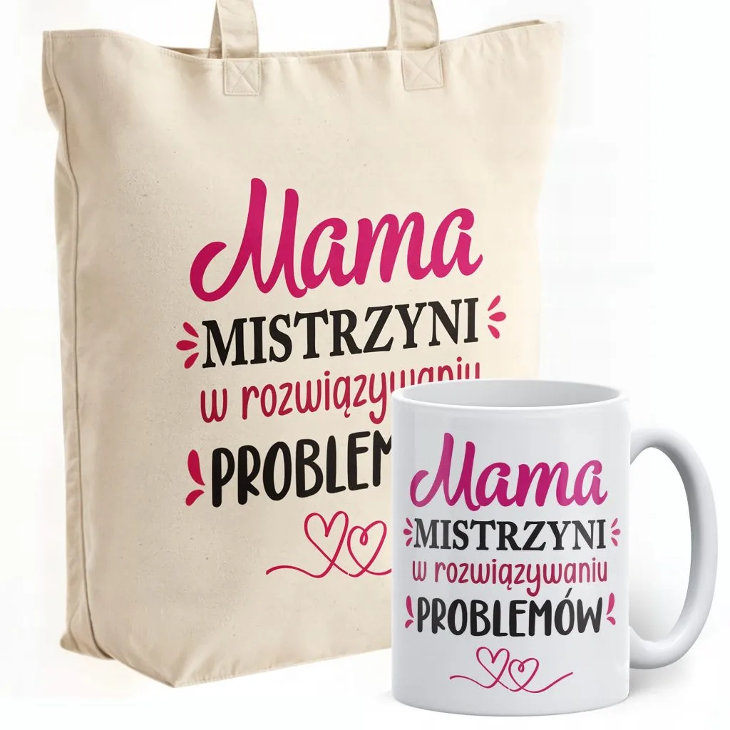 Zestaw Kubek + Torba Premium Dzień Matki Dla Mamy Prezent Upominek