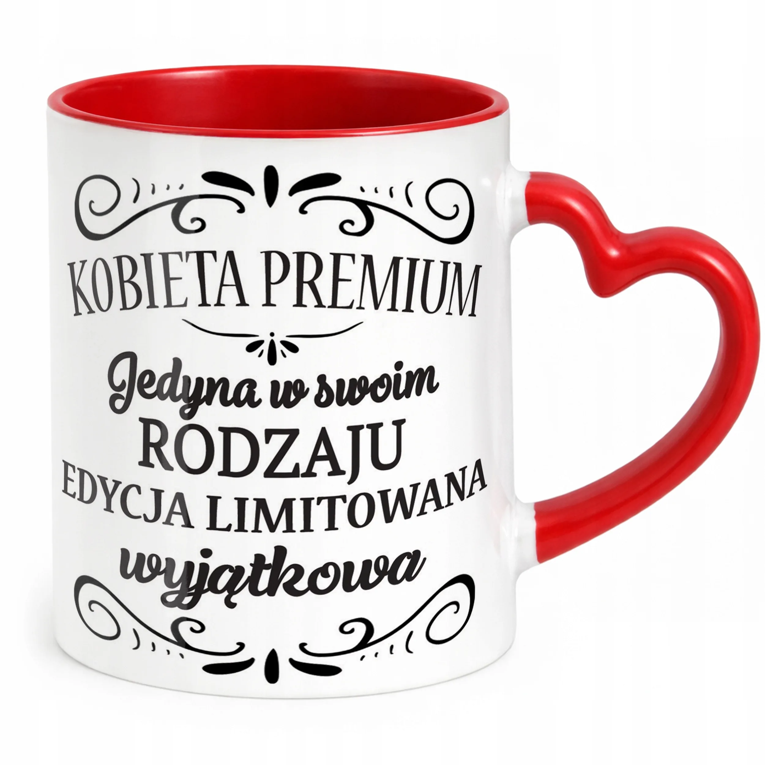 Kubek Czerwony Dzień Kobiet Dla Kobiety Dziewczyny Prezent Upominek