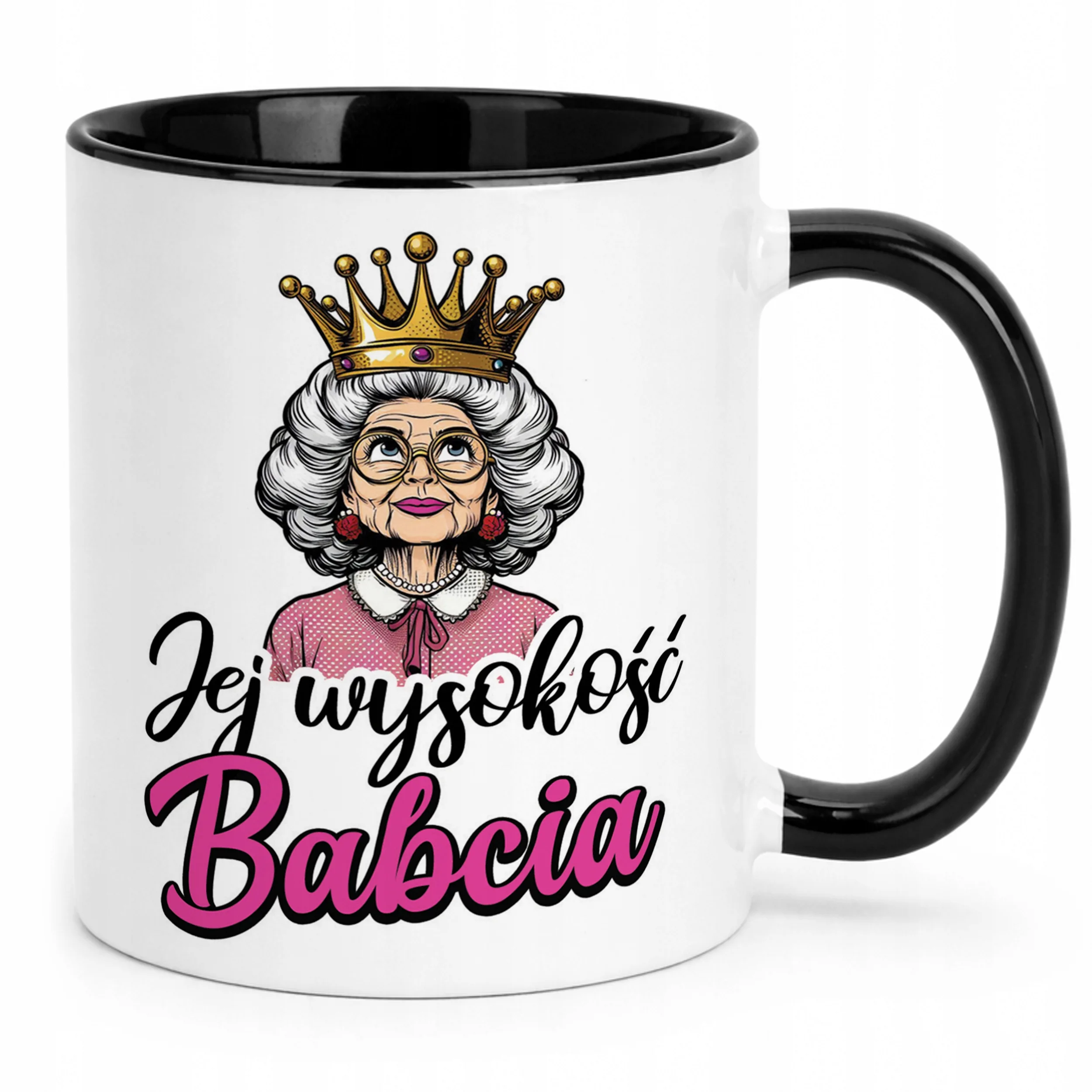 Kubek Czarny Dzień Babci Dla Babci Prezent Upominek
