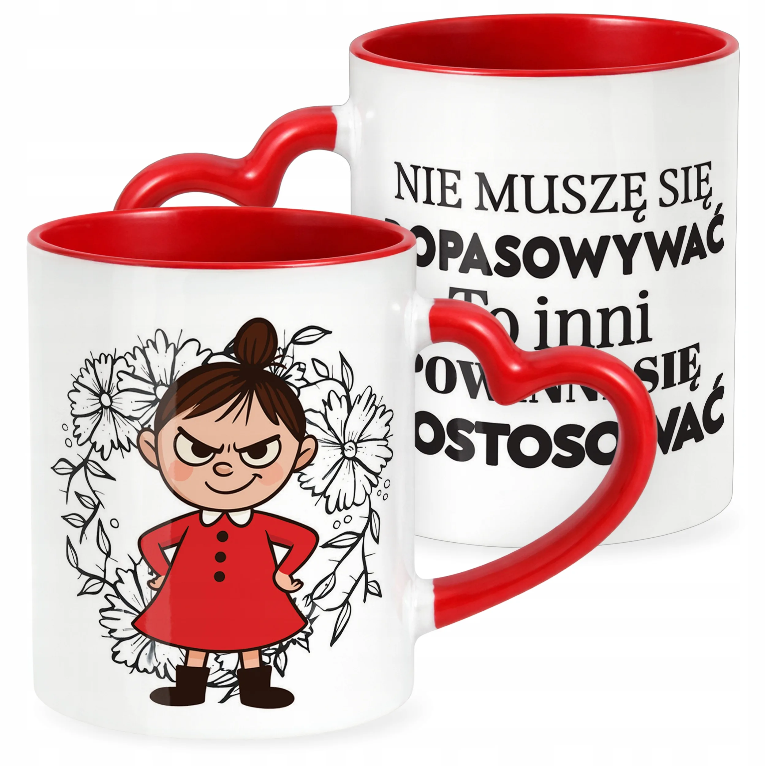 Kubek Czerwony Dzień Kobiet Dla Kobiety Dziewczyny Prezent Upominek