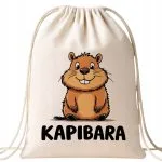 Plecak bawełniany Kapibara Capybara Zwierzak Prezent