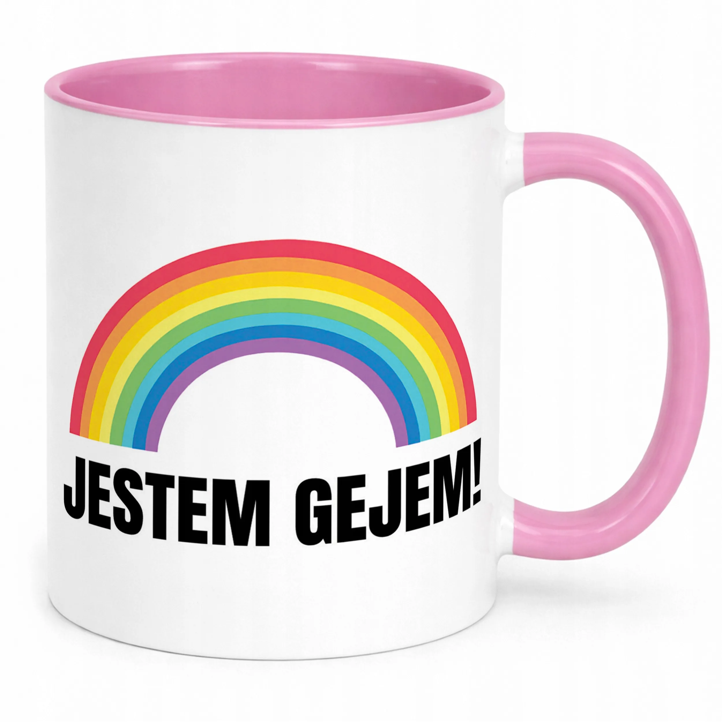 Kubek Różowy I’M GAY Tęcza LGBT Jestem Gejem
