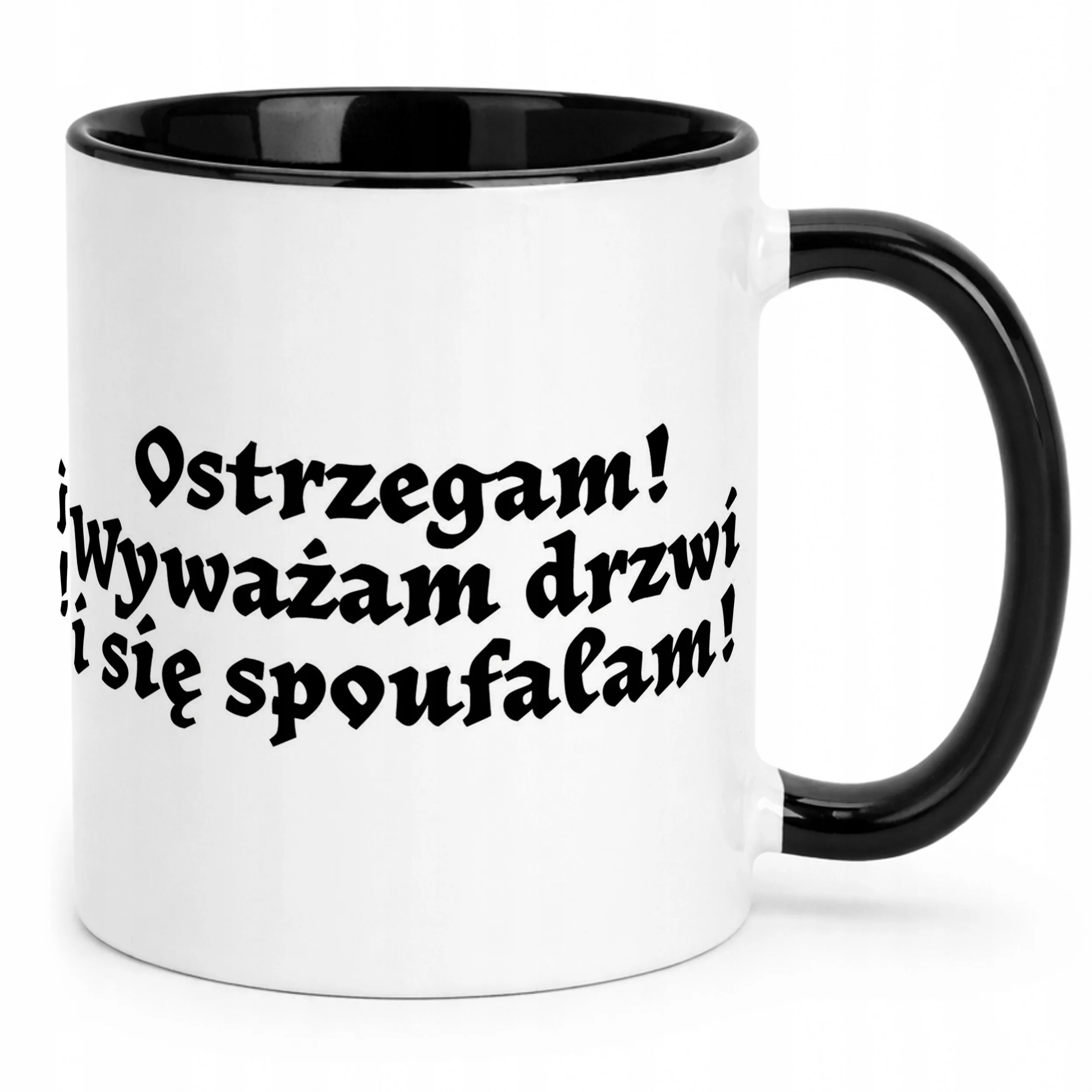 Kubek Czarny 1670 Wyważam Drzwi Dla Fanów Serialu Prezent