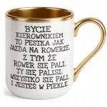 Kubek Premium Złoty Bycie Kierownikiem Dla Kierownika Zabawy Prezent