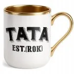 Kubek Premium Złoty Personalizowany Dzień Ojca Tata Rok Prezent