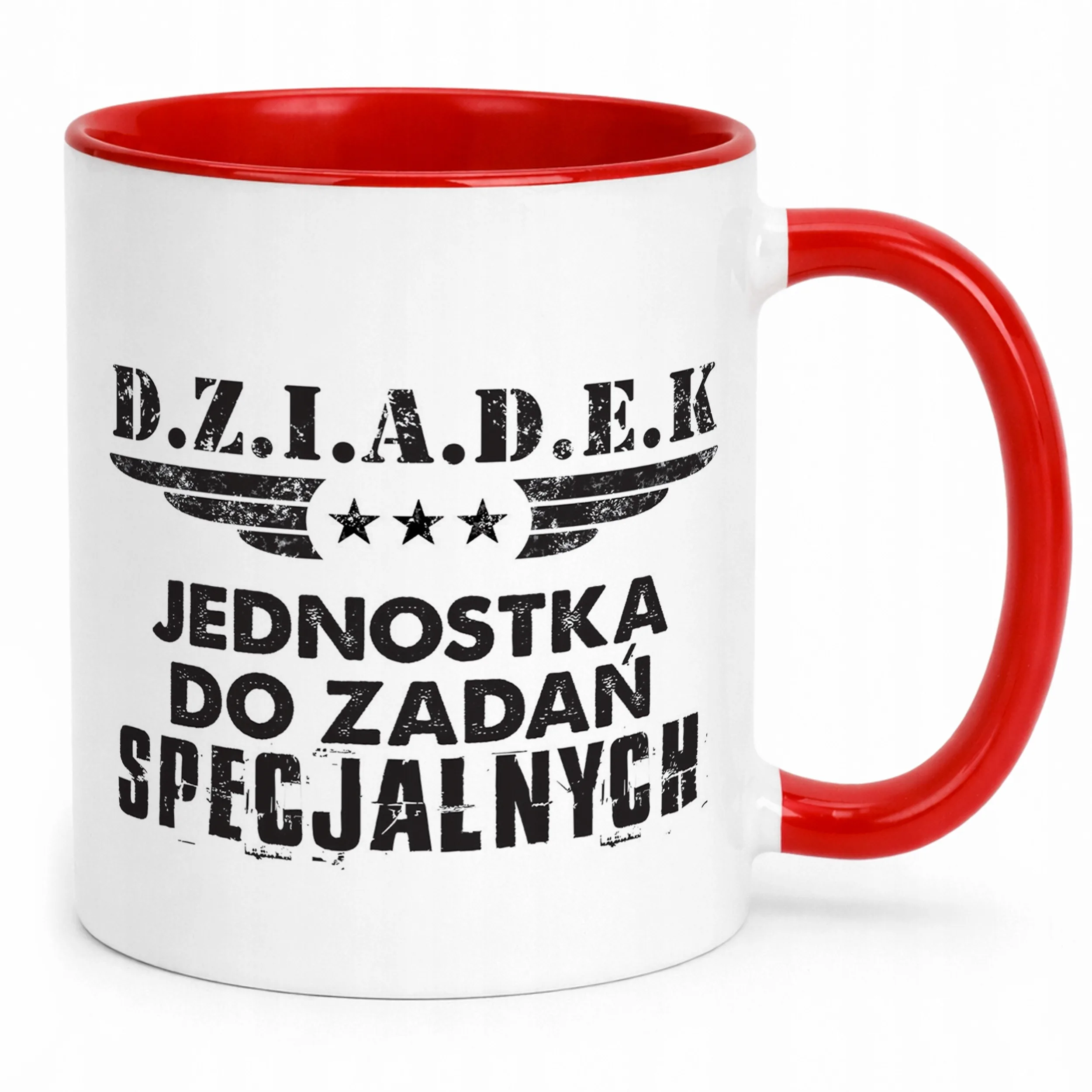 Kubek Czerwony Dzień Dziadka Dla Dziadka Prezent Upominek