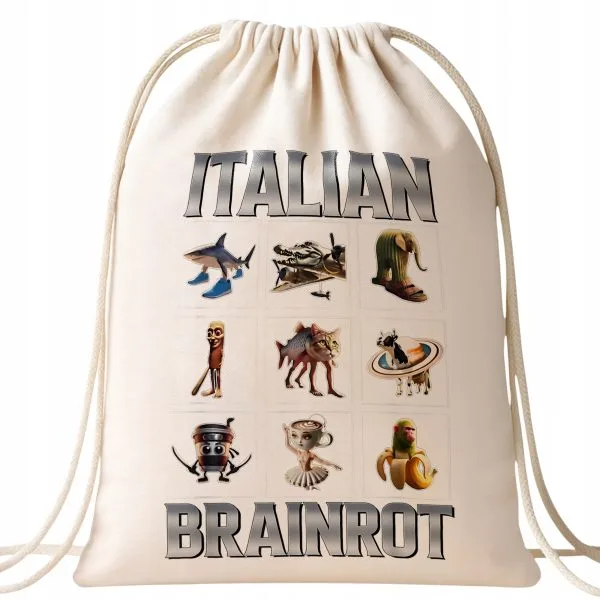 Plecak bawełniany Italian Brainrott viral tiktok mem