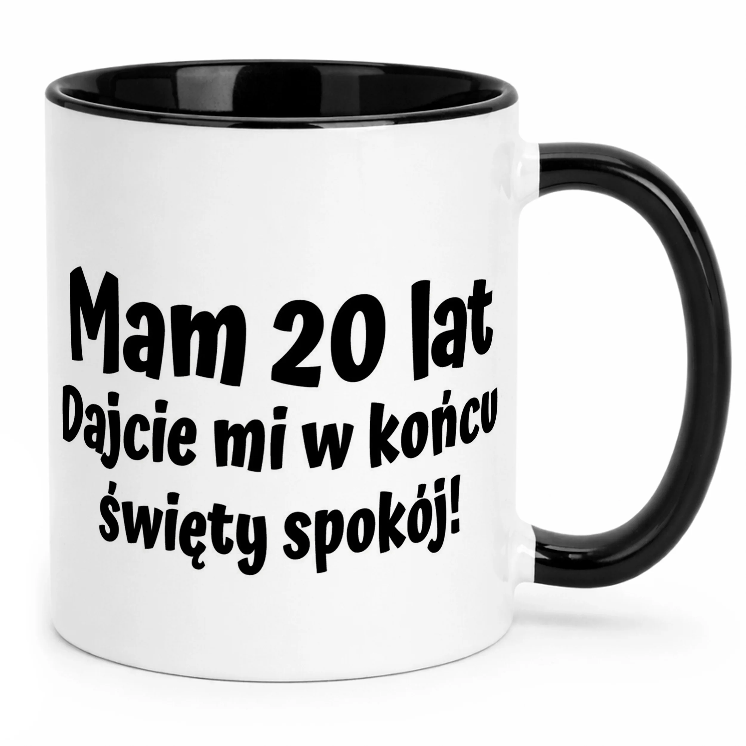 Kubek Czarny Mam 20 Lat Na Urodziny Prezent Upominek