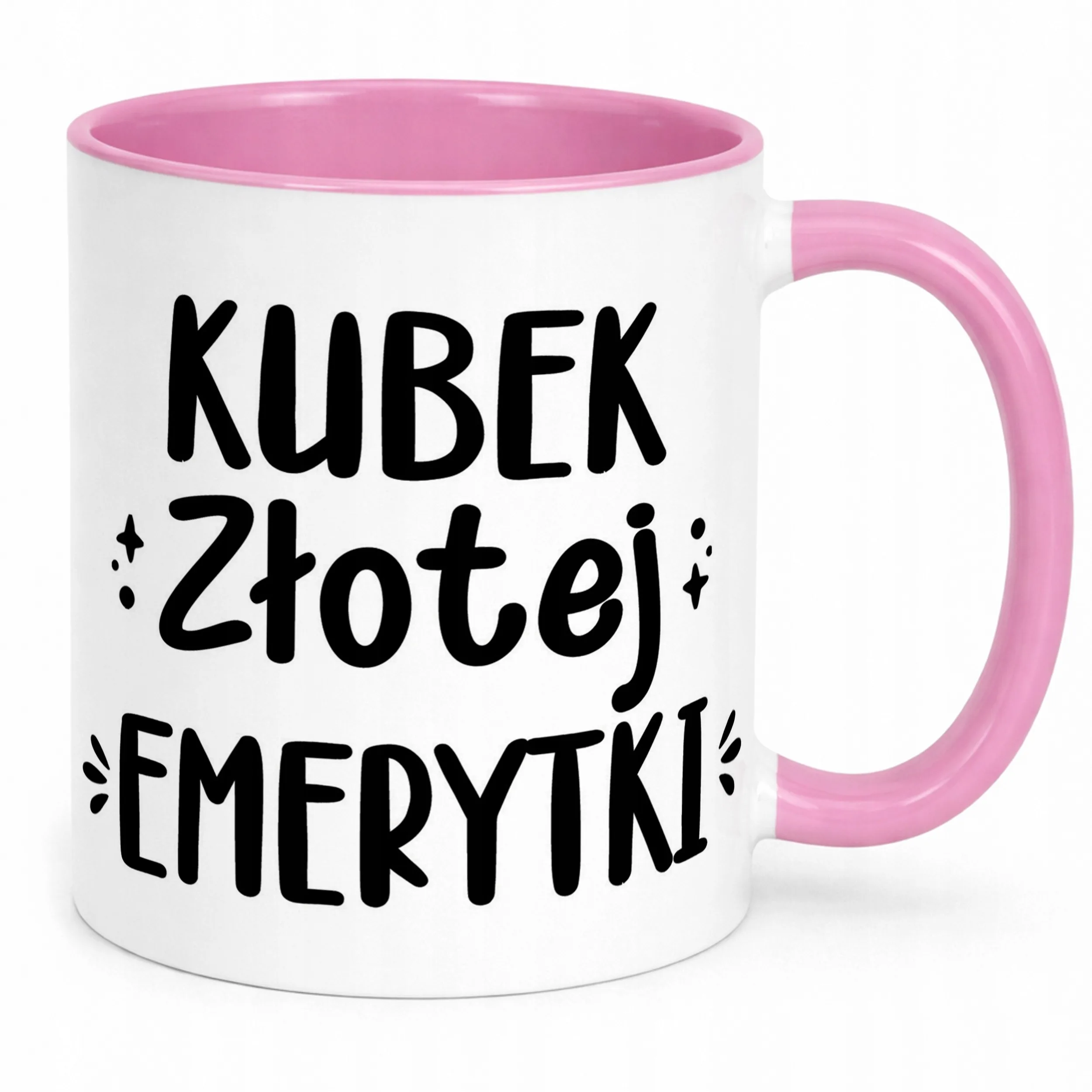 Kubek Różowy z okazji Emerytury Dla Emerytki Prezent Upominek