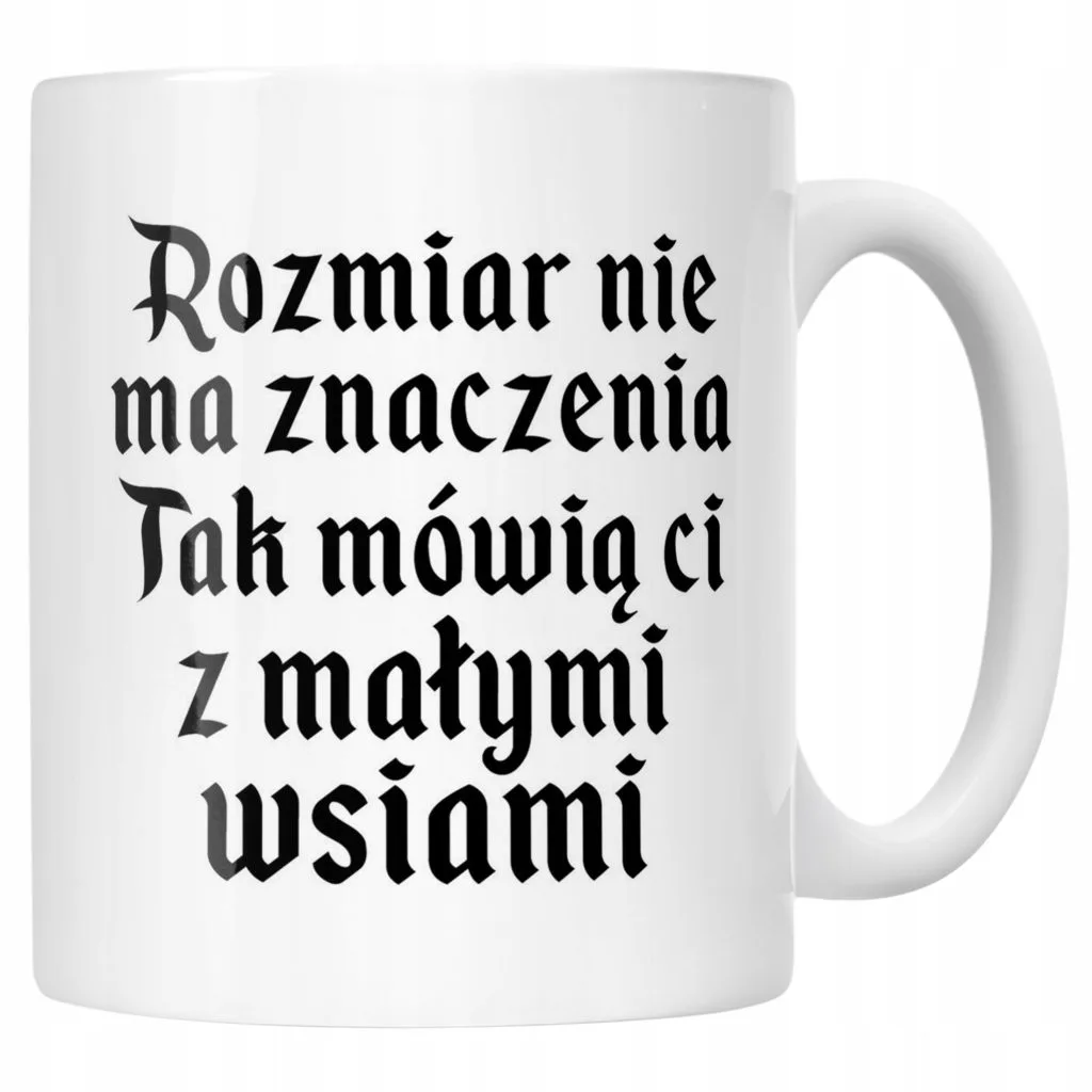 Kubek ceramiczny 1670 Rozmiar Nie Ma Znaczenia Jan Paweł Prezent
