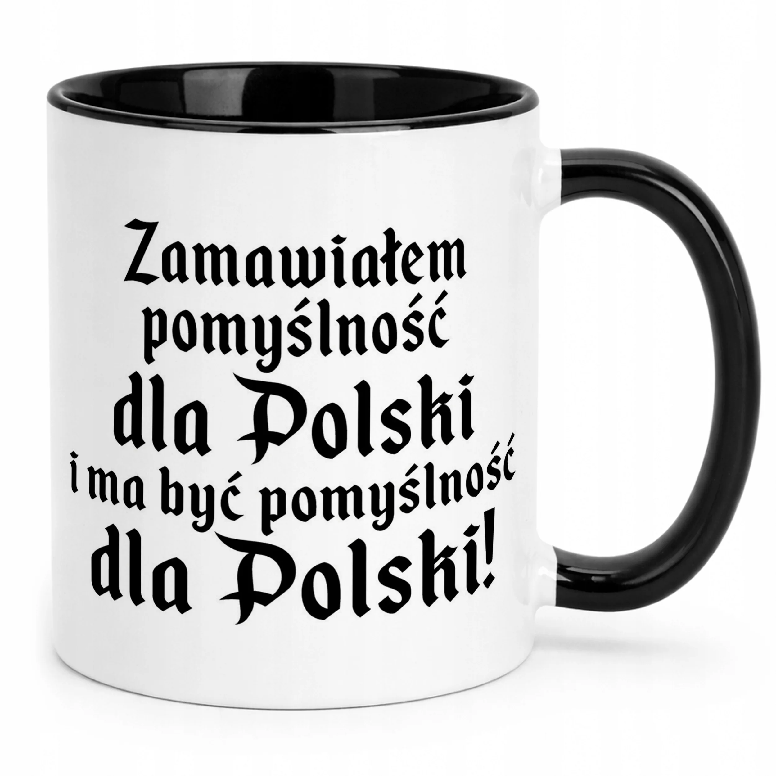Kubek Czarny 1670 Zamawiałem Pomyślność Dla Polski Jakub Prezent