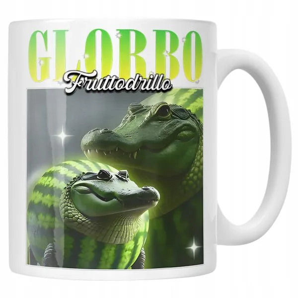 Kubek ceramiczny Glorbo Fruttodrillo viral tiktok brainrot
